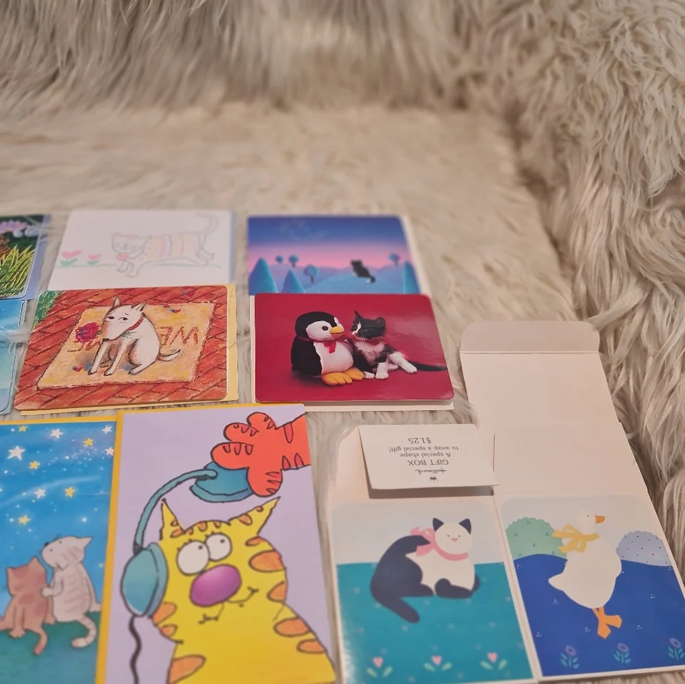 Vintage Greeting Cards - Cat Themed by Hallmark